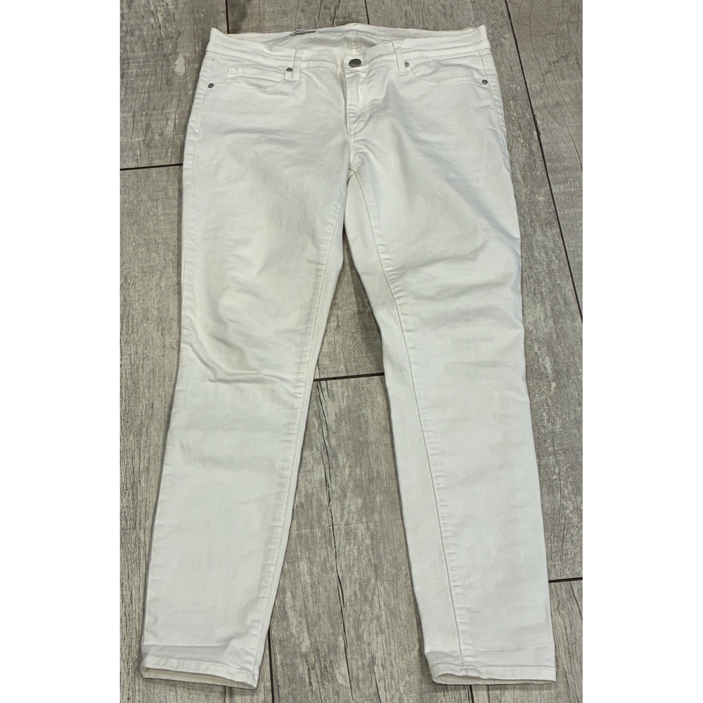 Gap 1969 Womens 28 Low Rise Legging Jeans White Minimalist Preppy Stretch